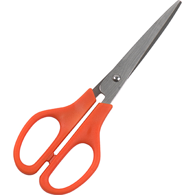 Orange and Amber Handled Scissors