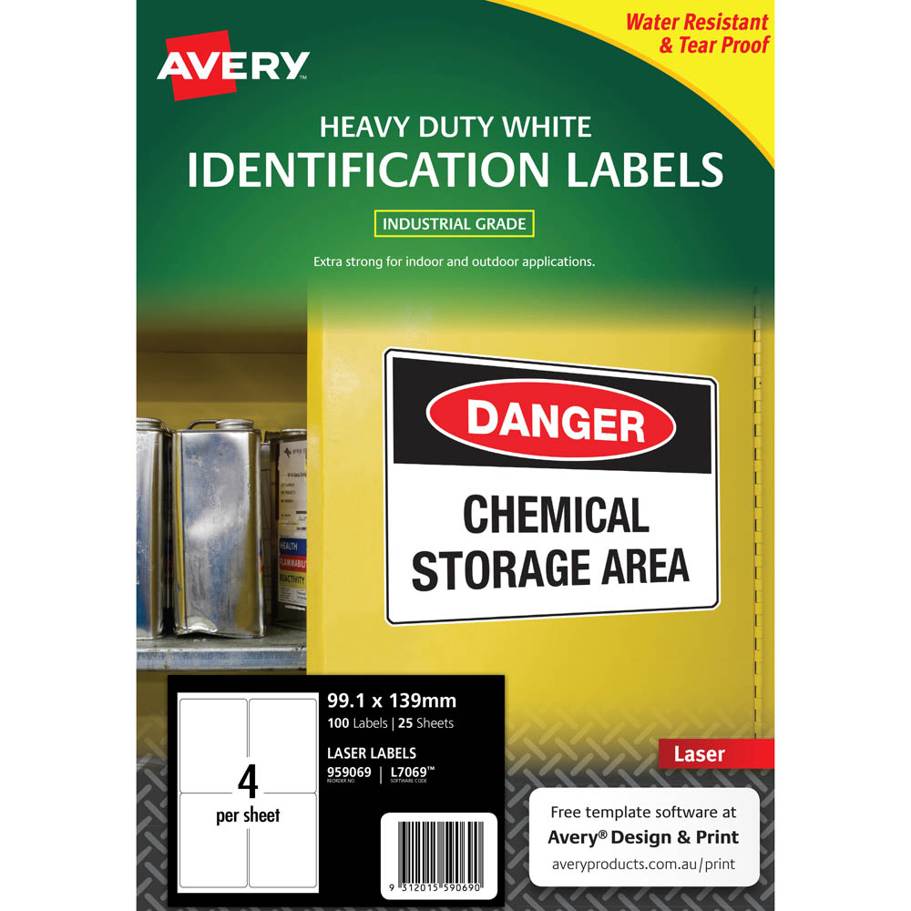 Heavy Duty Laser Labels